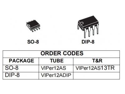 VIPer12A ( Low Power Off Line SMPS Primary Switcher )